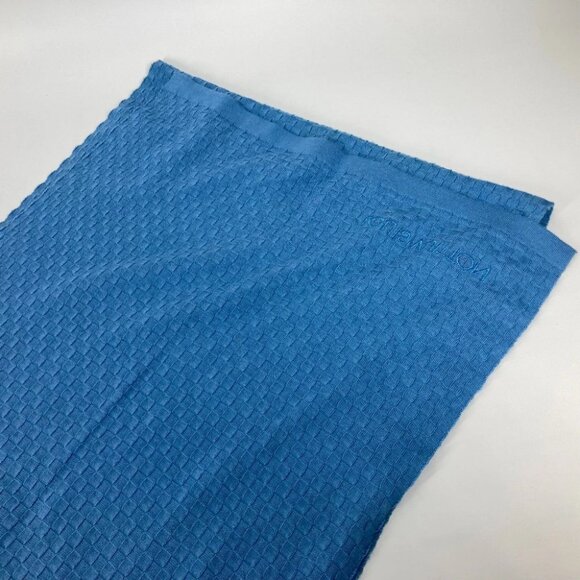 LOUIS VUITTON M75595 Micro Damier Scarf Cashmere / cotton blue - Picture 7 of 13